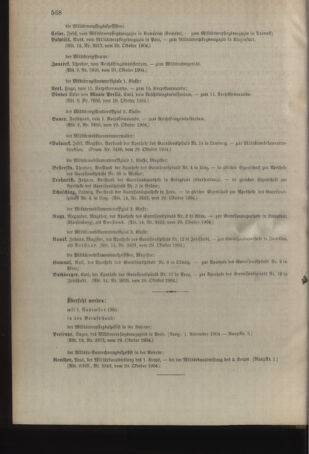 Kaiserlich-königliches Armee-Verordnungsblatt: Personal-Angelegenheiten 19041031 Seite: 20