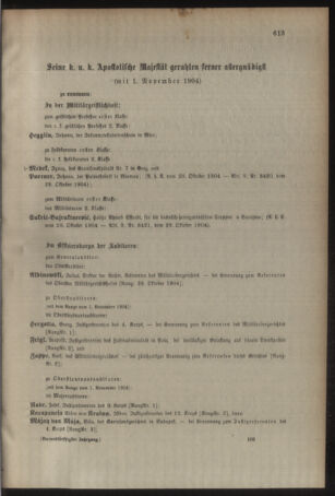 Kaiserlich-königliches Armee-Verordnungsblatt: Personal-Angelegenheiten 19041031 Seite: 65