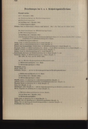 Kaiserlich-königliches Armee-Verordnungsblatt: Personal-Angelegenheiten 19041031 Seite: 80