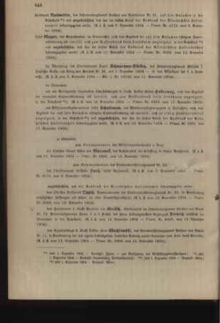 Kaiserlich-königliches Armee-Verordnungsblatt: Personal-Angelegenheiten 19041118 Seite: 2