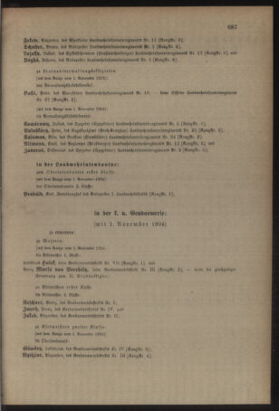 Kaiserlich-königliches Armee-Verordnungsblatt: Personal-Angelegenheiten 19041128 Seite: 27