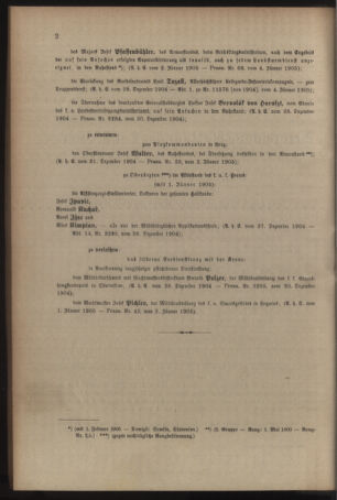 Kaiserlich-königliches Armee-Verordnungsblatt: Personal-Angelegenheiten 19050107 Seite: 2