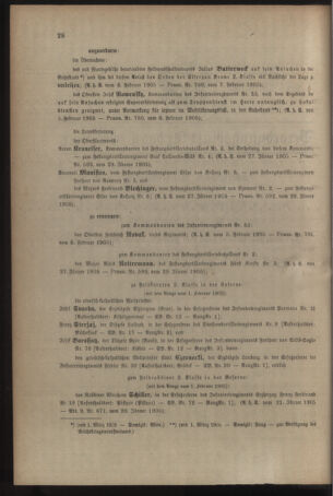 Kaiserlich-königliches Armee-Verordnungsblatt: Personal-Angelegenheiten 19050208 Seite: 2