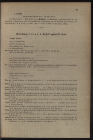 Kaiserlich-königliches Armee-Verordnungsblatt: Personal-Angelegenheiten 19050208 Seite: 3