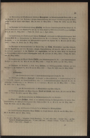 Kaiserlich-königliches Armee-Verordnungsblatt: Personal-Angelegenheiten 19050403 Seite: 3