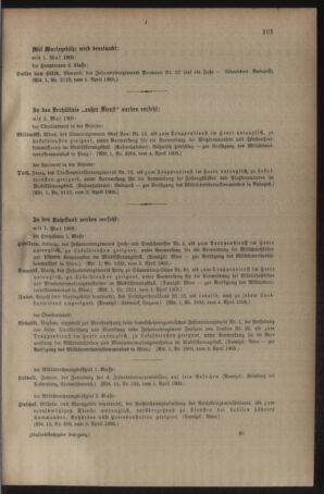 Kaiserlich-königliches Armee-Verordnungsblatt: Personal-Angelegenheiten 19050408 Seite: 9