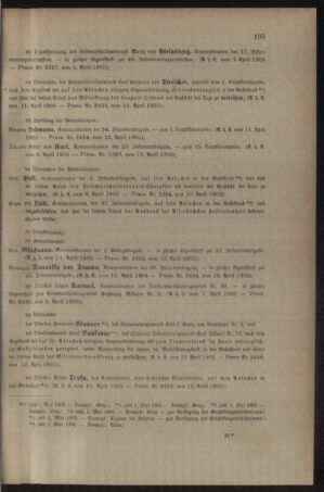 Kaiserlich-königliches Armee-Verordnungsblatt: Personal-Angelegenheiten 19050413 Seite: 3