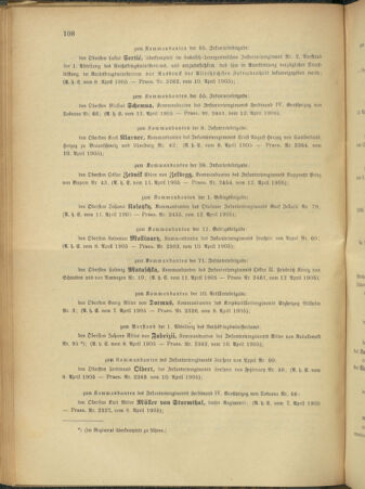 Kaiserlich-königliches Armee-Verordnungsblatt: Personal-Angelegenheiten 19050413 Seite: 6