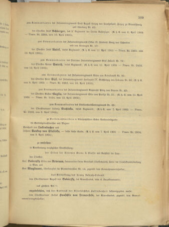 Kaiserlich-königliches Armee-Verordnungsblatt: Personal-Angelegenheiten 19050413 Seite: 7