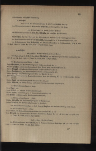 Kaiserlich-königliches Armee-Verordnungsblatt: Personal-Angelegenheiten 19050418 Seite: 3