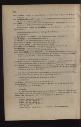 Kaiserlich-königliches Armee-Verordnungsblatt: Personal-Angelegenheiten 19050428 Seite: 2