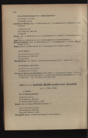 Kaiserlich-königliches Armee-Verordnungsblatt: Personal-Angelegenheiten 19050430 Seite: 62