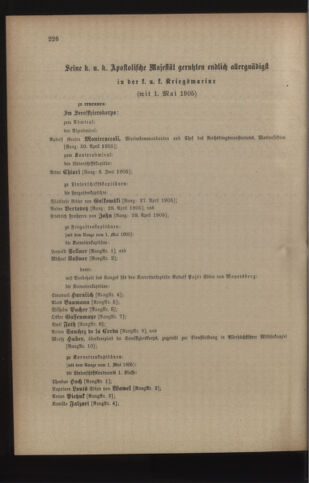 Kaiserlich-königliches Armee-Verordnungsblatt: Personal-Angelegenheiten 19050430 Seite: 74