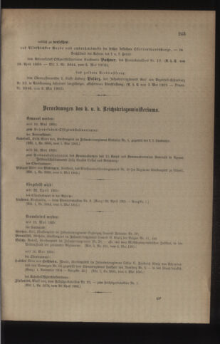 Kaiserlich-königliches Armee-Verordnungsblatt: Personal-Angelegenheiten 19050508 Seite: 3