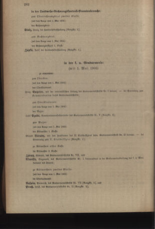 Kaiserlich-königliches Armee-Verordnungsblatt: Personal-Angelegenheiten 19050527 Seite: 22