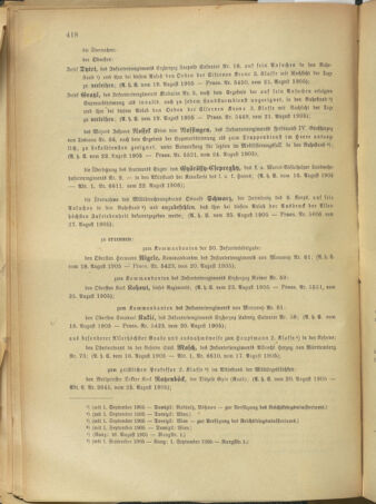 Kaiserlich-königliches Armee-Verordnungsblatt: Personal-Angelegenheiten 19050828 Seite: 2