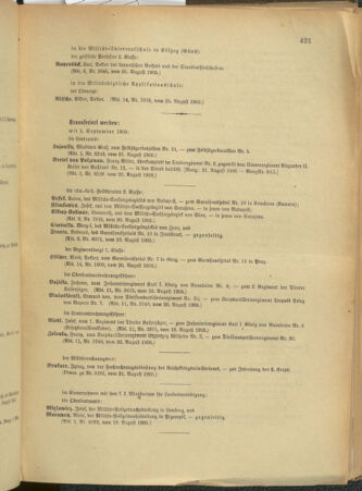 Kaiserlich-königliches Armee-Verordnungsblatt: Personal-Angelegenheiten 19050828 Seite: 5