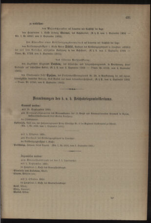 Kaiserlich-königliches Armee-Verordnungsblatt: Personal-Angelegenheiten 19050907 Seite: 3