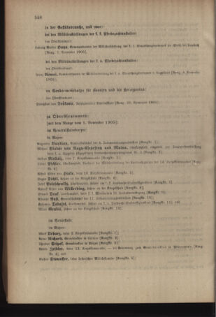 Kaiserlich-königliches Armee-Verordnungsblatt: Personal-Angelegenheiten 19051031 Seite: 26