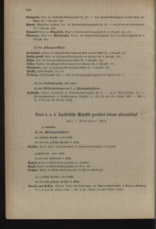 Kaiserlich-königliches Armee-Verordnungsblatt: Personal-Angelegenheiten 19051031 Seite: 66