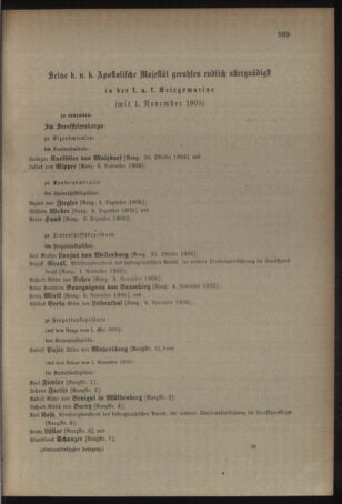 Kaiserlich-königliches Armee-Verordnungsblatt: Personal-Angelegenheiten 19051031 Seite: 77