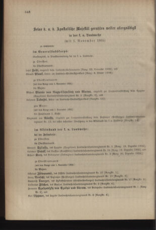 Kaiserlich-königliches Armee-Verordnungsblatt: Personal-Angelegenheiten 19051128 Seite: 18