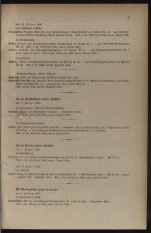 Kaiserlich-königliches Armee-Verordnungsblatt: Personal-Angelegenheiten 19060108 Seite: 5