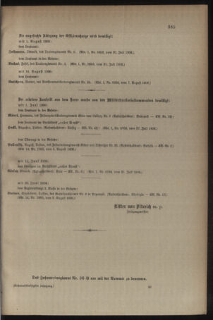 Kaiserlich-königliches Armee-Verordnungsblatt: Personal-Angelegenheiten 19060808 Seite: 17