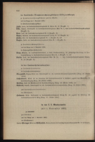 Kaiserlich-königliches Armee-Verordnungsblatt: Personal-Angelegenheiten 19061128 Seite: 16