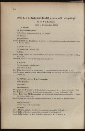 Kaiserlich-königliches Armee-Verordnungsblatt: Personal-Angelegenheiten 19061128 Seite: 18