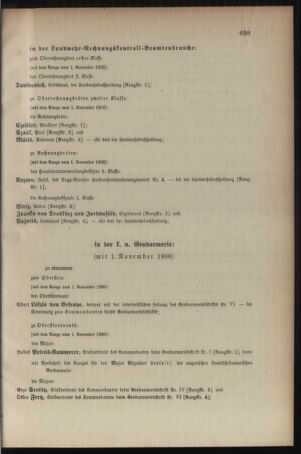 Kaiserlich-königliches Armee-Verordnungsblatt: Personal-Angelegenheiten 19061128 Seite: 29