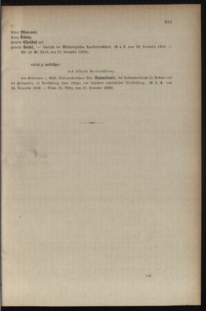 Kaiserlich-königliches Armee-Verordnungsblatt: Personal-Angelegenheiten 19061128 Seite: 3