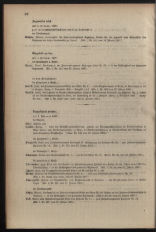 Kaiserlich-königliches Armee-Verordnungsblatt: Personal-Angelegenheiten 19070128 Seite: 8