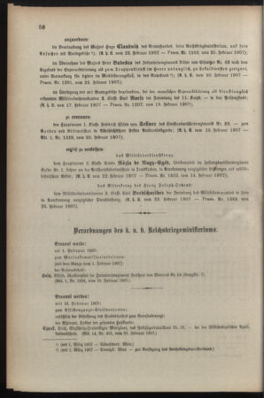 Kaiserlich-königliches Armee-Verordnungsblatt: Personal-Angelegenheiten 19070226 Seite: 2