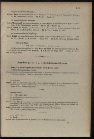 Kaiserlich-königliches Armee-Verordnungsblatt: Personal-Angelegenheiten 19070828 Seite: 3