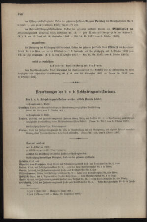 Kaiserlich-königliches Armee-Verordnungsblatt: Personal-Angelegenheiten 19071008 Seite: 6