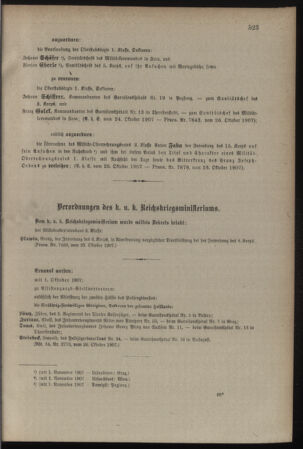 Kaiserlich-königliches Armee-Verordnungsblatt: Personal-Angelegenheiten 19071028 Seite: 3