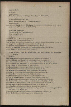 Kaiserlich-königliches Armee-Verordnungsblatt: Personal-Angelegenheiten 19071029 Seite: 23