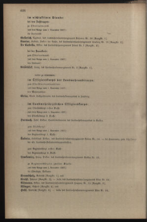 Kaiserlich-königliches Armee-Verordnungsblatt: Personal-Angelegenheiten 19071118 Seite: 12