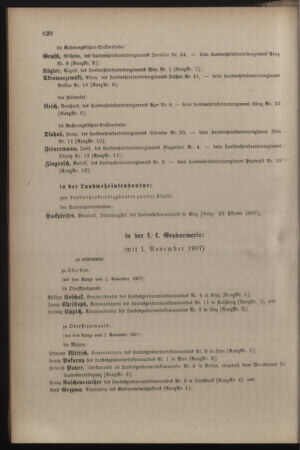 Kaiserlich-königliches Armee-Verordnungsblatt: Personal-Angelegenheiten 19071118 Seite: 14