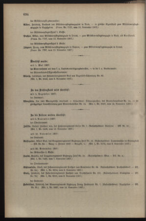 Kaiserlich-königliches Armee-Verordnungsblatt: Personal-Angelegenheiten 19071118 Seite: 20