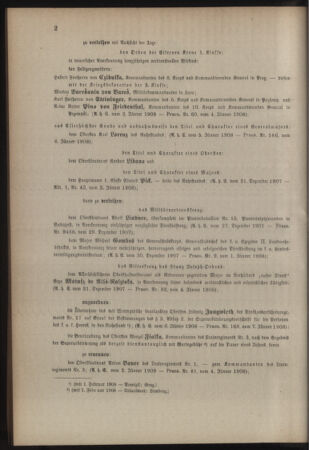 Kaiserlich-königliches Armee-Verordnungsblatt: Personal-Angelegenheiten 19080108 Seite: 2