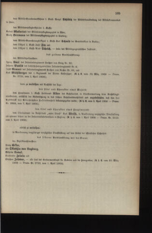 Kaiserlich-königliches Armee-Verordnungsblatt: Personal-Angelegenheiten 19080408 Seite: 5