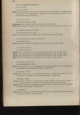 Kaiserlich-königliches Armee-Verordnungsblatt: Personal-Angelegenheiten 19080527 Seite: 20