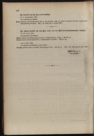 Kaiserlich-königliches Armee-Verordnungsblatt: Personal-Angelegenheiten 19080808 Seite: 10