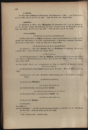 Kaiserlich-königliches Armee-Verordnungsblatt: Personal-Angelegenheiten 19080808 Seite: 2