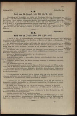 Kaiserlich-königliches Armee-Verordnungsblatt: Personal-Angelegenheiten 19080828 Seite: 29