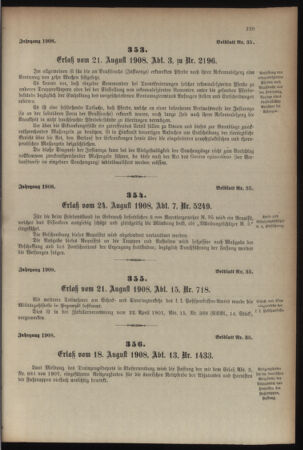 Kaiserlich-königliches Armee-Verordnungsblatt: Personal-Angelegenheiten 19080828 Seite: 31