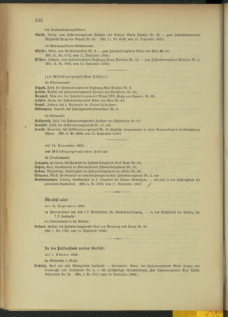 Kaiserlich-königliches Armee-Verordnungsblatt: Personal-Angelegenheiten 19080918 Seite: 6