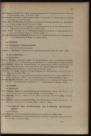 Kaiserlich-königliches Armee-Verordnungsblatt: Personal-Angelegenheiten 19081031 Seite: 23